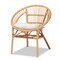 Baxton Studio Adrina Modern Bohemian Natural Brown Rattan Dining Chair 210-12713 - alternate 4